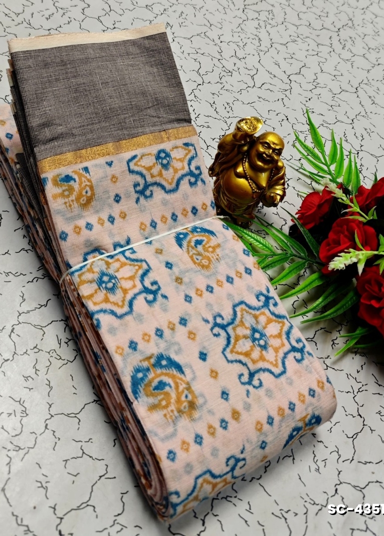 PURE COTTON SAREES SUMMER SPECIAL COLLECTION - BABY PINK (2)