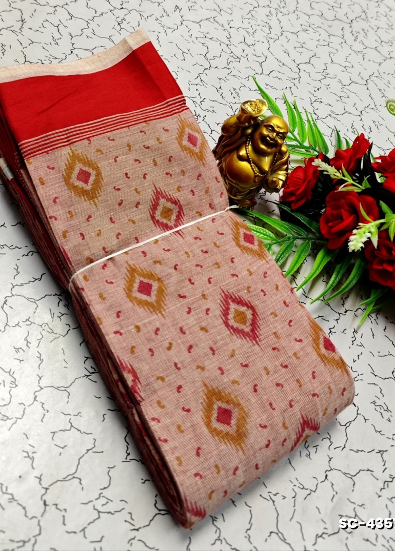 PURE COTTON SAREES SUMMER SPECIAL COLLECTION - ONIYAN PINK