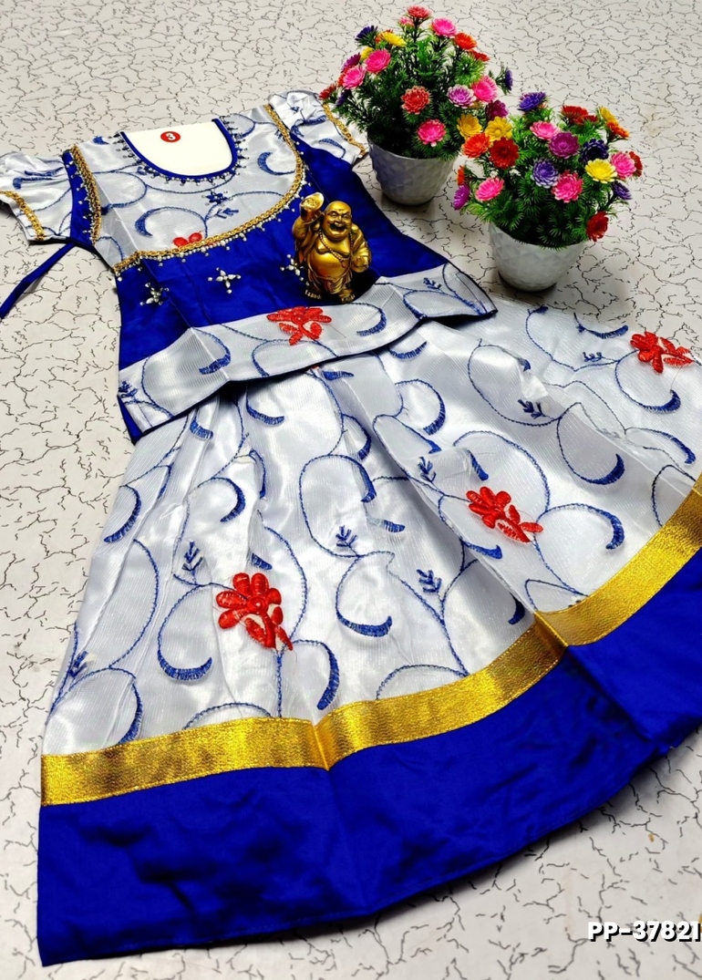 TRENDY WEAR PATTU PAVADAI - SILVAR