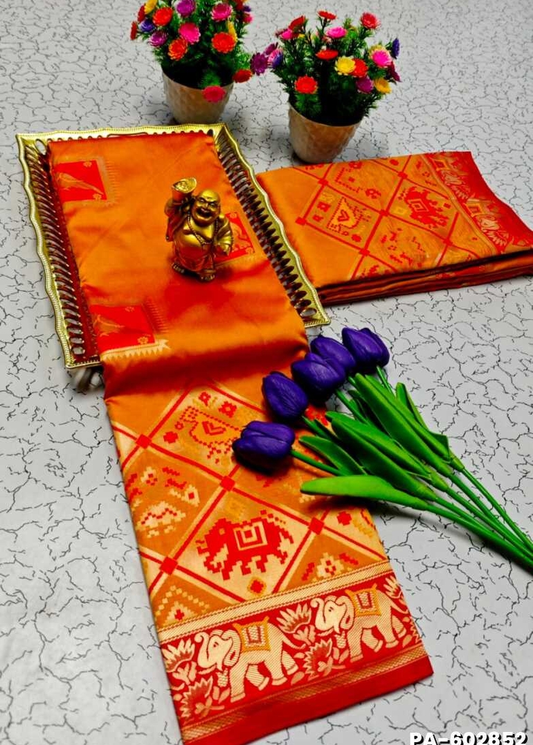 TRANDING PATOLA SILK SAREES - VENTHAYA COLOUR (1)