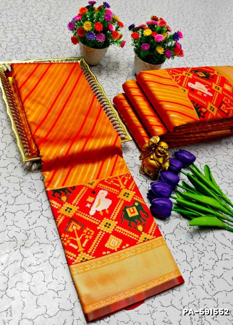 TRANDING PATOLA SILK SAREES - VENTHAYA COLOUR (2)
