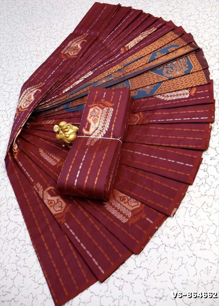 DIGITAL KUBERA PATTU VAIRA OOSI SOFTY SILK SAREES - MAROON COLOR
