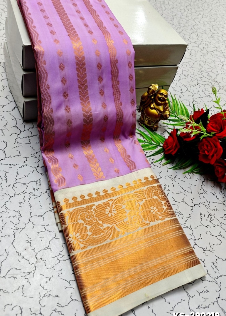TRENDING FANCY  ALL SELF SOFT SILK SAREES WITH KOTTANCHI BORDER - LEVENDOR