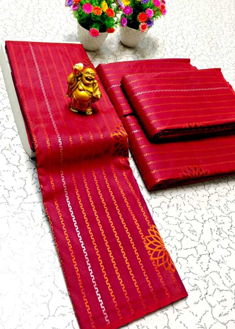 DIGITAL KUBERA PATTU VAIRA OOSI SOFTY SILK SAREES - MAROON COLOR (1)