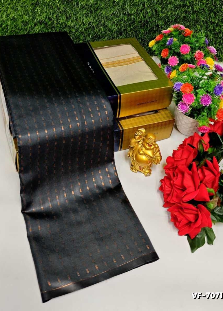 VAIRA OOSI FANCY SOFT SILK LIGHT WEIGHT SAREES - GRAY