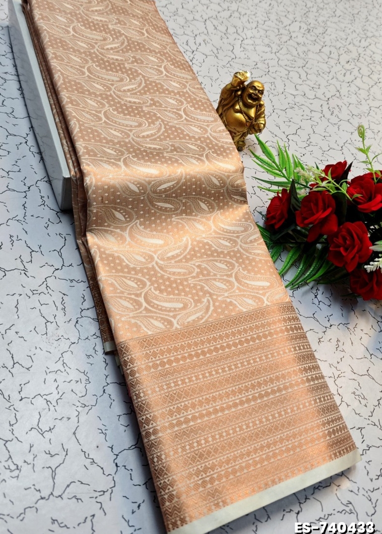 ELITE BRIDAL PICK &PICK SILK SAREES AND WEDDING ART SILK SAREES - CREAM (1)