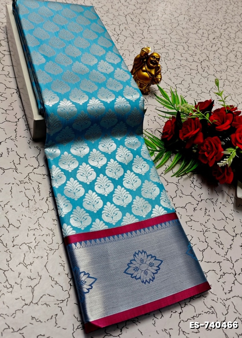 ELITE BRIDAL PICK &PICK SILK SAREES AND WEDDING ART SILK SAREES - TUQUOISE