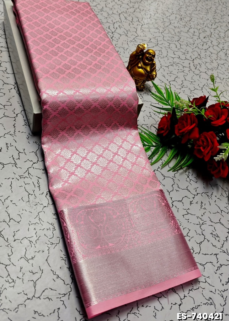 ELITE BRIDAL PICK &PICK SILK SAREES AND WEDDING ART SILK SAREES - BABY PINK (2)