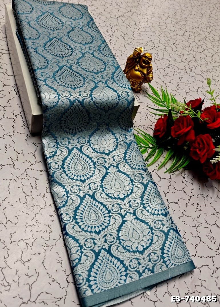 ELITE BRIDAL PICK &PICK SILK SAREES AND WEDDING ART SILK SAREES - BLUE SHADE