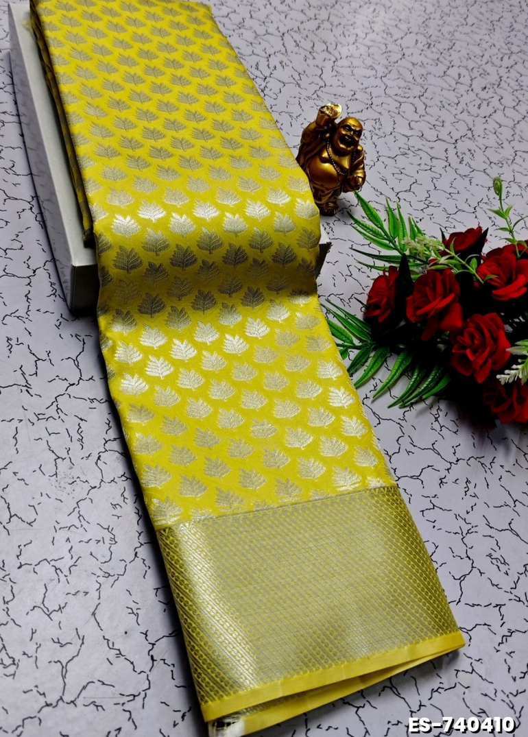 ELITE BRIDAL PICK &PICK SILK SAREES AND WEDDING ART SILK SAREES - YELLOW (1)