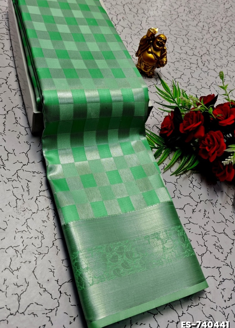 ELITE BRIDAL PICK &PICK SILK SAREES AND WEDDING ART SILK SAREES - LIGHT GREEN
