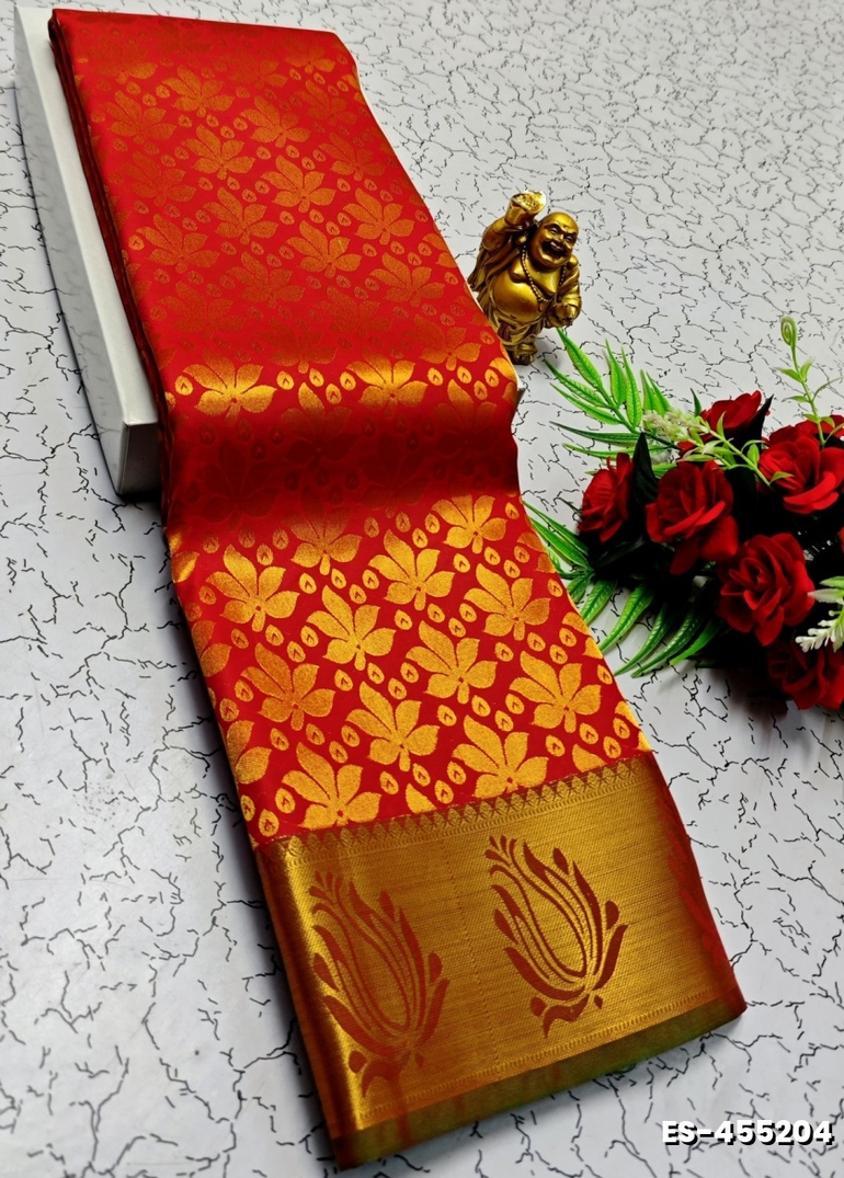 ELITE BRIDAL PICK &PICK SILK SAREES AND WEDDING ART SILK SAREES - RED (2)