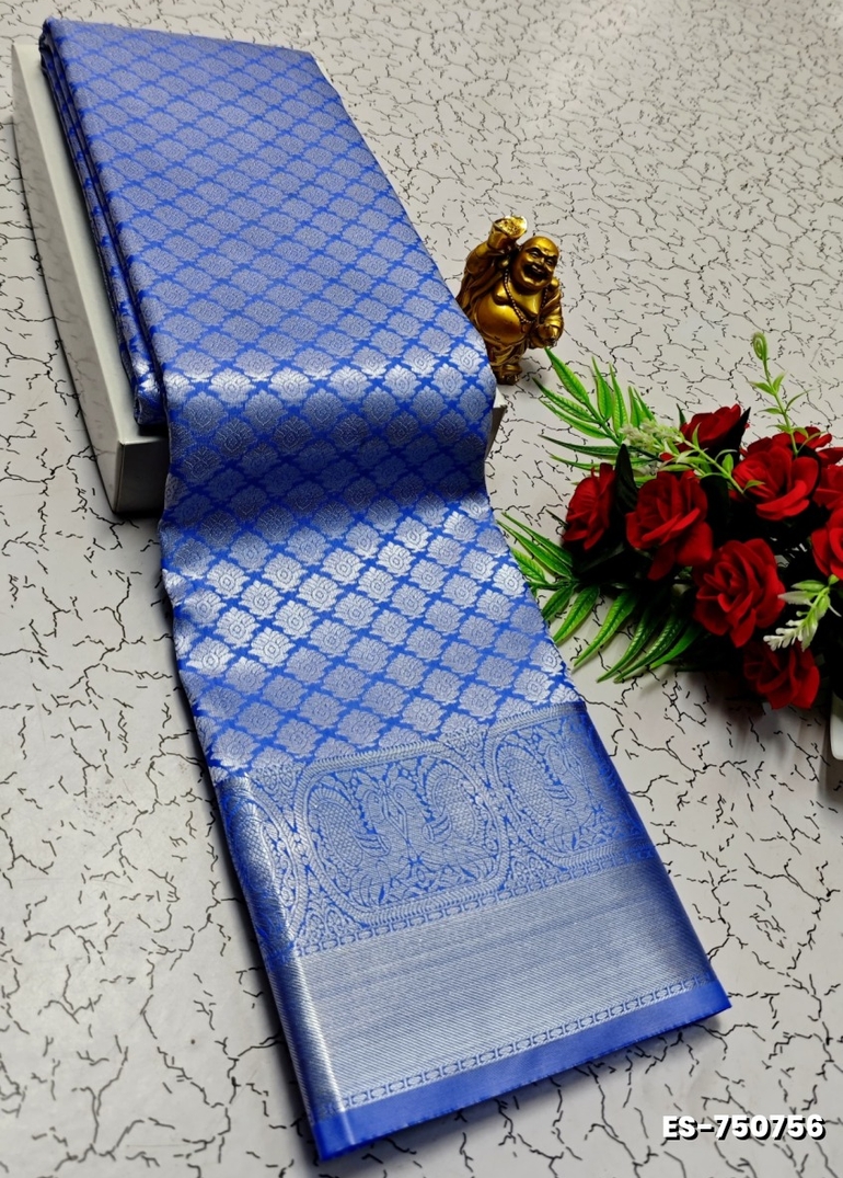 ELITE BRIDAL PICK &PICK SILK SAREES AND WEDDING ART SILK SAREES - NORMAL  BLUE (2)
