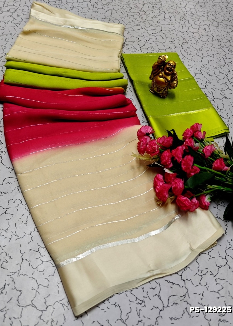 PUSHPA 2 LINEN COTTON SAREES - WHITE