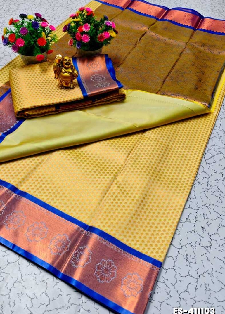ELITE BRIDAL PICK &PICK SILK SAREES AND WEDDING ART SILK SAREES - GOLD (2)