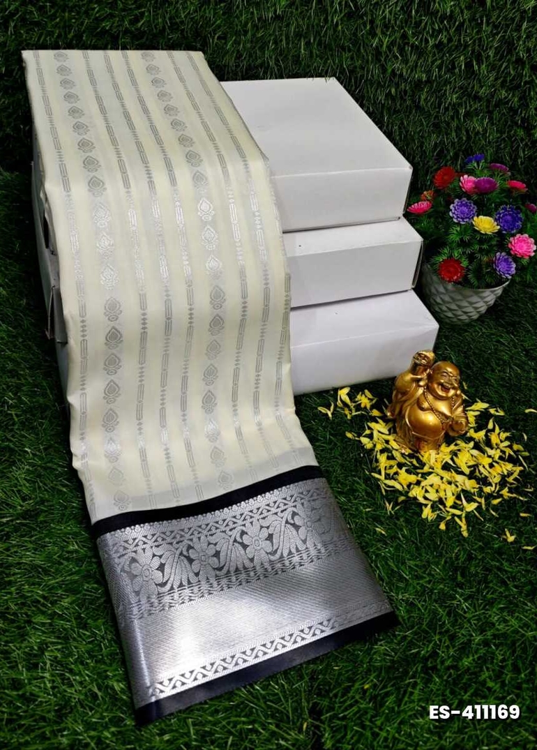 ELITE BRIDAL PICK &PICK SILK SAREES AND WEDDING ART SILK SAREES - BEIGE COLOUR