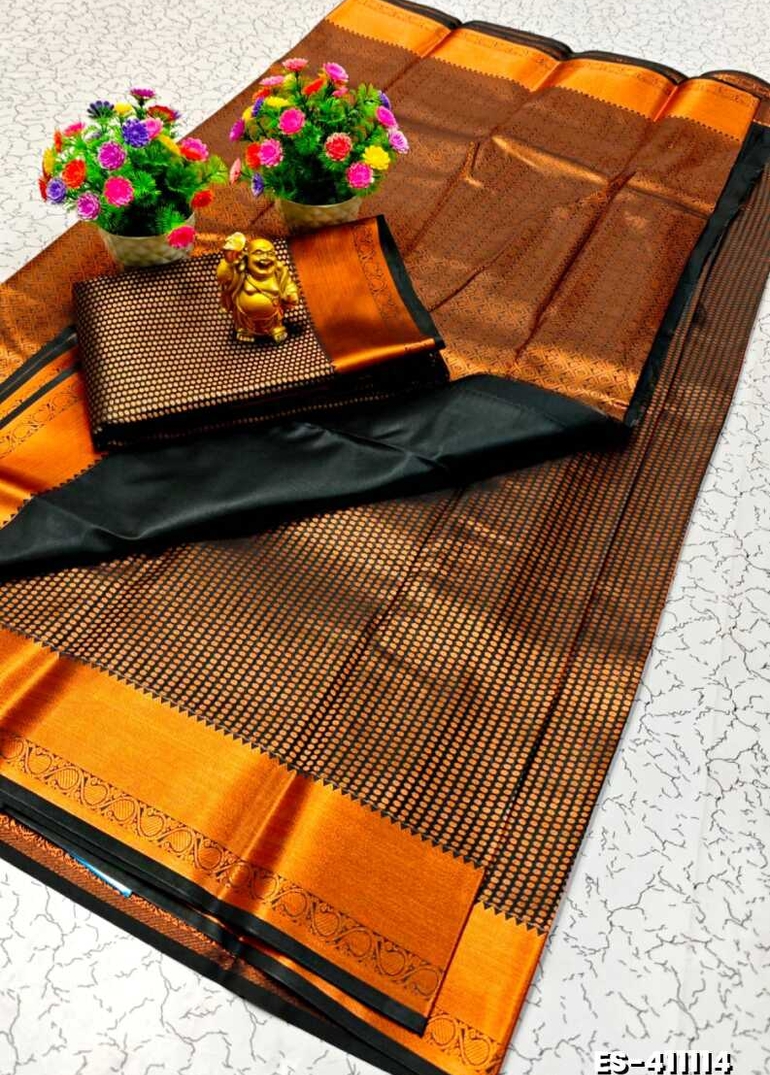 ELITE BRIDAL PICK &PICK SILK SAREES AND WEDDING ART SILK SAREES - BLACK (1)
