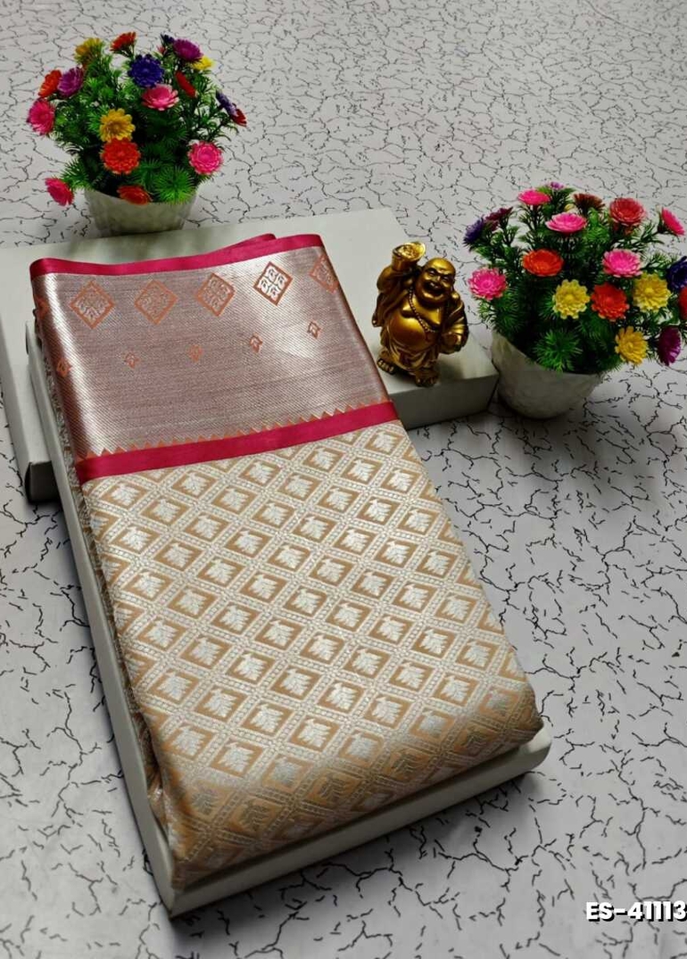 ELITE BRIDAL PICK &PICK SILK SAREES AND WEDDING ART SILK SAREES - CREAM (2)