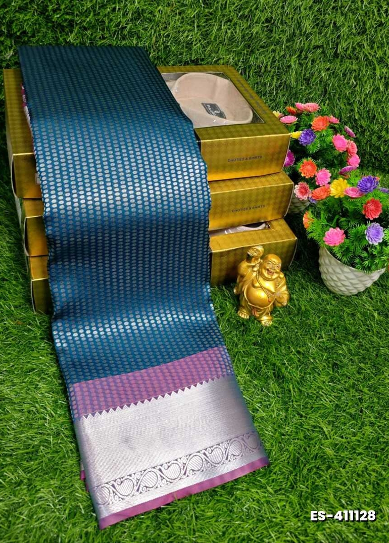 ELITE BRIDAL PICK &PICK SILK SAREES AND WEDDING ART SILK SAREES - BULE