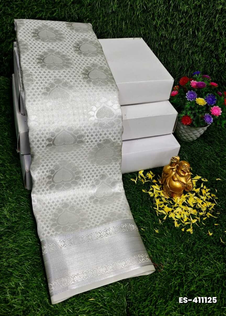 ELITE BRIDAL PICK &PICK SILK SAREES AND WEDDING ART SILK SAREES - WHITE (2)