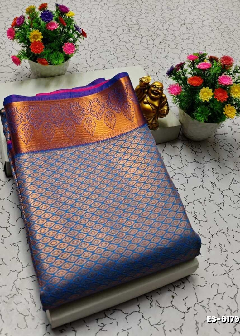 ELITE BRIDAL PICK &PICK SILK SAREES AND WEDDING ART SILK SAREES - NORMAL  BLUE (3)