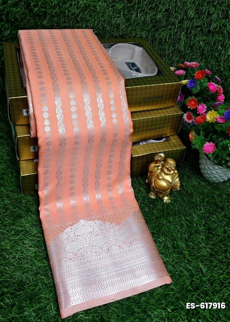 ELITE BRIDAL PICK &PICK SILK SAREES AND WEDDING ART SILK SAREES - ORANGE (3)