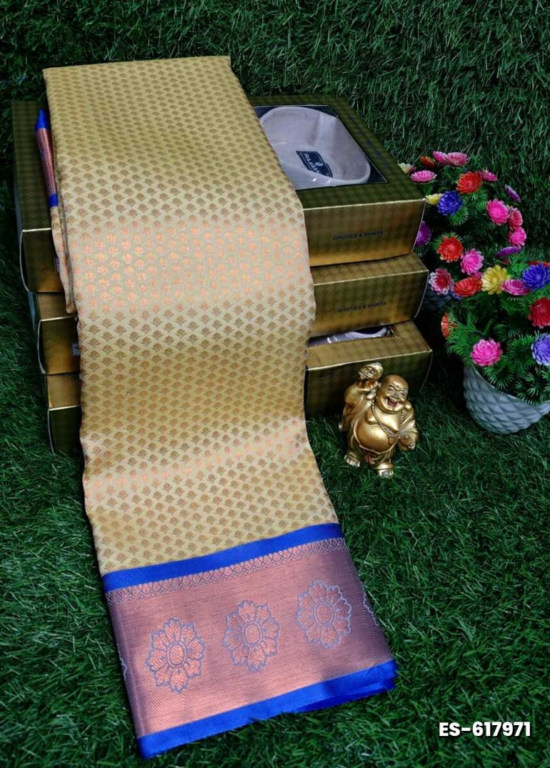 ELITE BRIDAL PICK &PICK SILK SAREES AND WEDDING ART SILK SAREES - PEACH COLOUR (1)