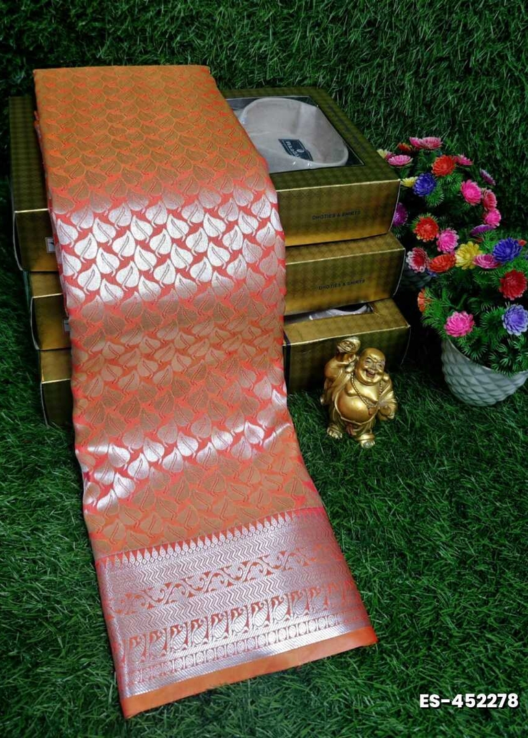ELITE BRIDAL PICK &PICK SILK SAREES AND WEDDING ART SILK SAREES - BRONCE COLOUR (2)