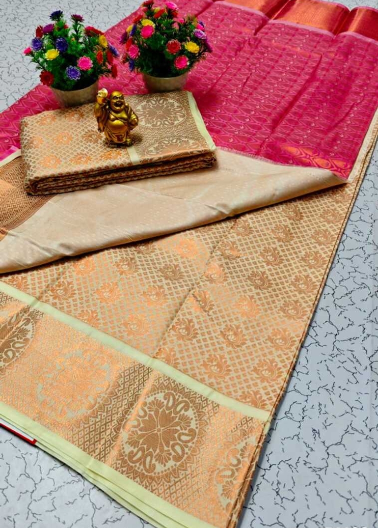 ELITE BRIDAL PICK &PICK SILK SAREES AND WEDDING ART SILK SAREES - CREAM (4)