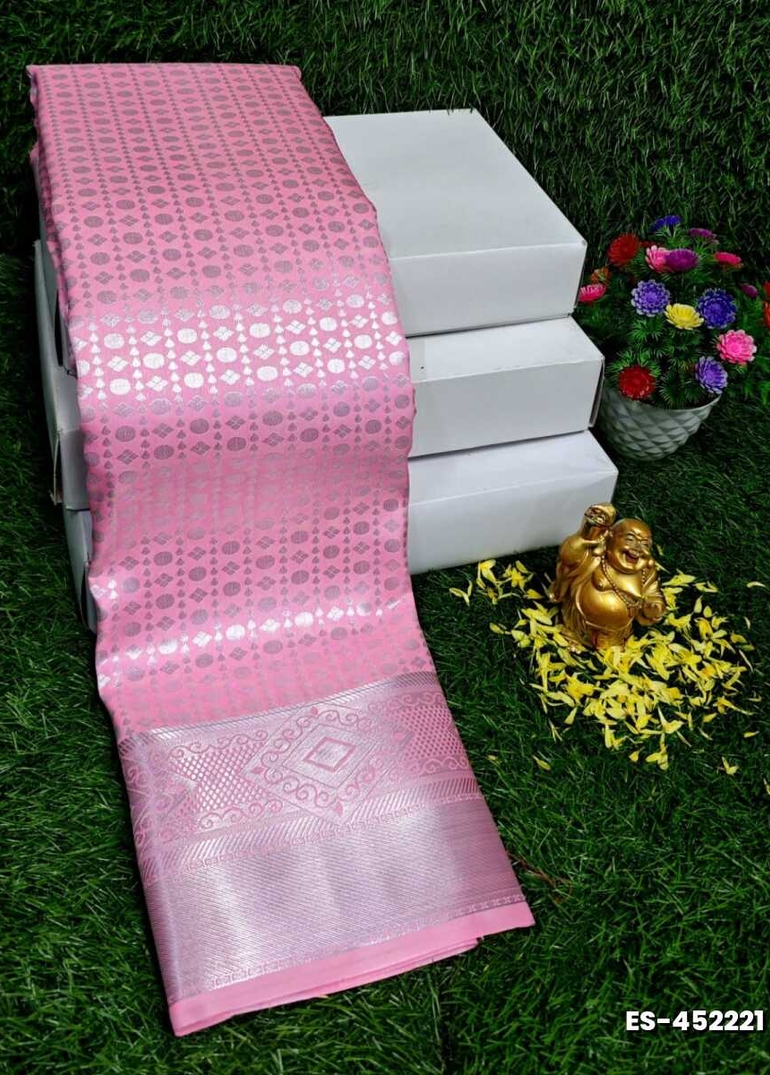 ELITE BRIDAL PICK &PICK SILK SAREES AND WEDDING ART SILK SAREES - BABY PINK (5)
