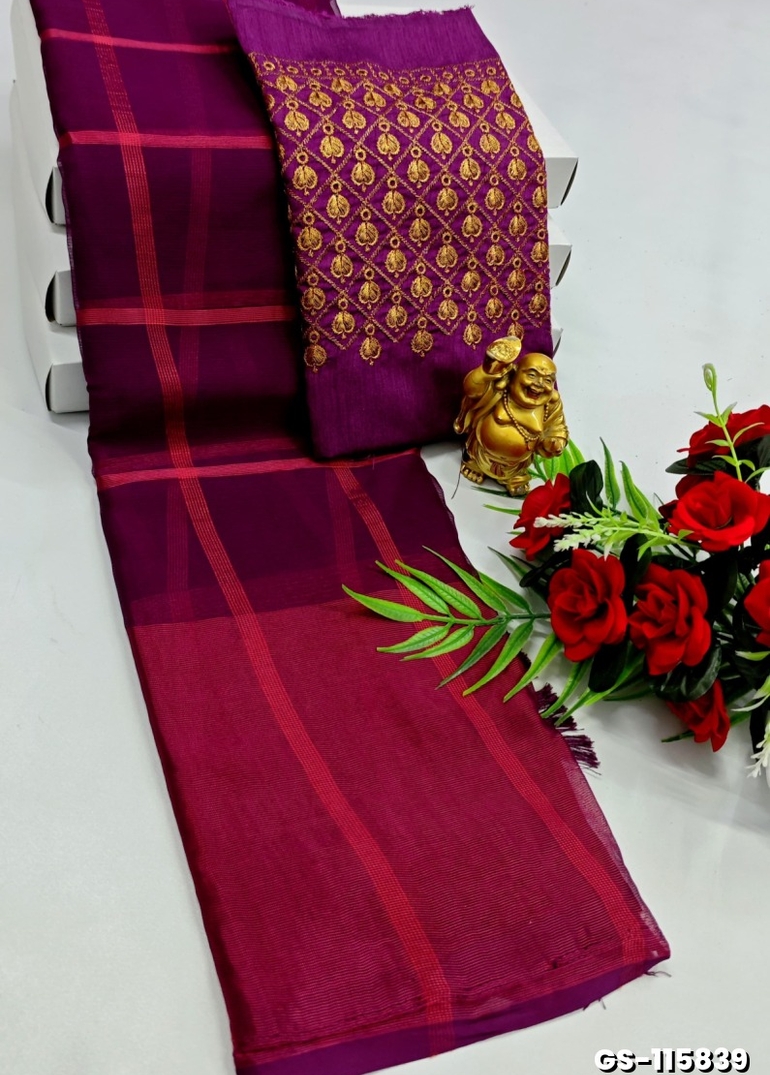 GEORGETTE FANCY SOFT SILK SAREES WITH BLOUSE MODERN FANCY SAREES - VADAMALLI