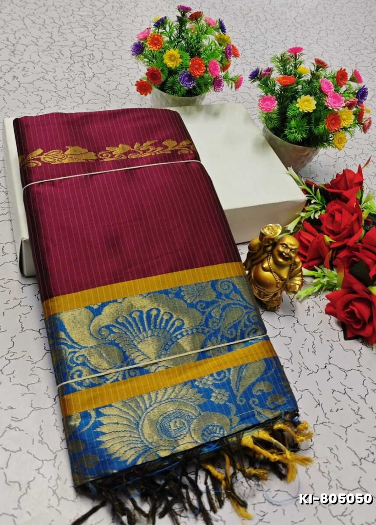 KALYANI SILK TYPE SAREES - MEJANTA