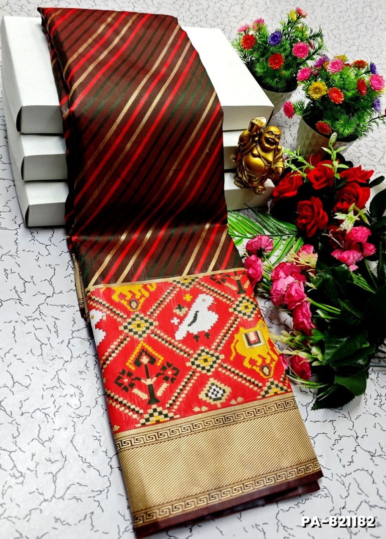 TRANDING PATOLA SILK SAREES - METALLIC GOLD