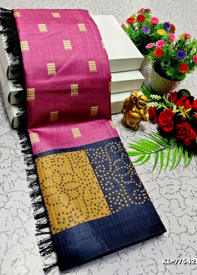 DEGITAL KARGIL PRINTED  COTTON TYPE SAREE - BABY PINK