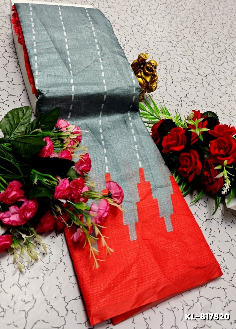 DEGITAL KARGIL PRINTED  COTTON TYPE SAREE - AS COLOR (2)