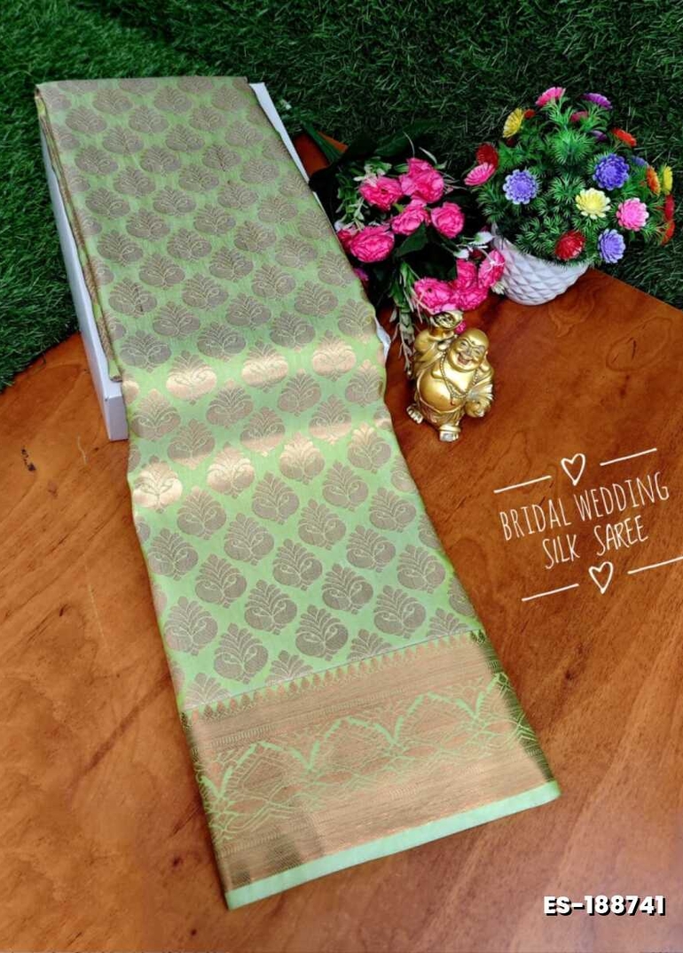 ELITE BRIDAL PICK &PICK SILK SAREES AND WEDDING ART SILK SAREES - LIGHT GREEN (6)