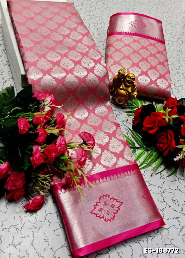 ELITE BRIDAL PICK &PICK SILK SAREES AND WEDDING ART SILK SAREES - CORAL COLOUR (2)