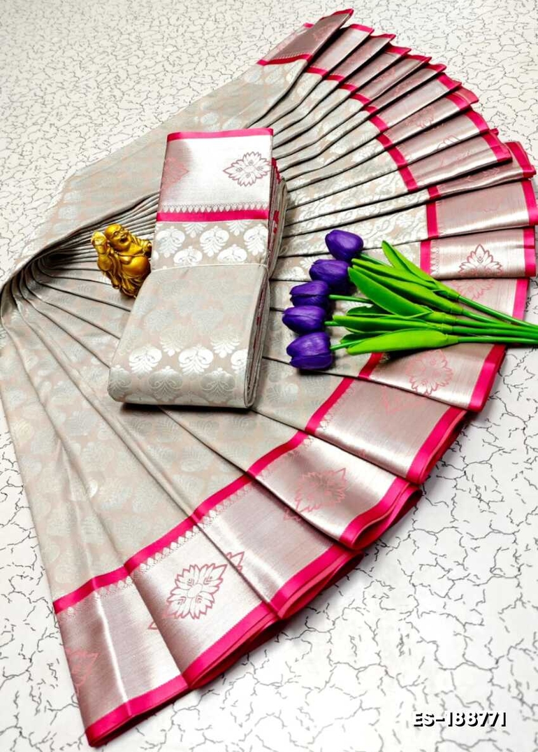 ELITE BRIDAL PICK &PICK SILK SAREES AND WEDDING ART SILK SAREES - PEACH COLOUR (3)