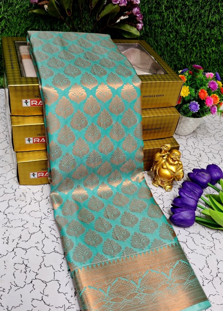 ELITE BRIDAL PICK &PICK SILK SAREES AND WEDDING ART SILK SAREES - LIGHT GREEN SHADE (1)