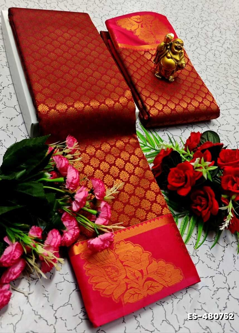 ELITE BRIDAL PICK &PICK SILK SAREES AND WEDDING ART SILK SAREES - MAROON COLOR