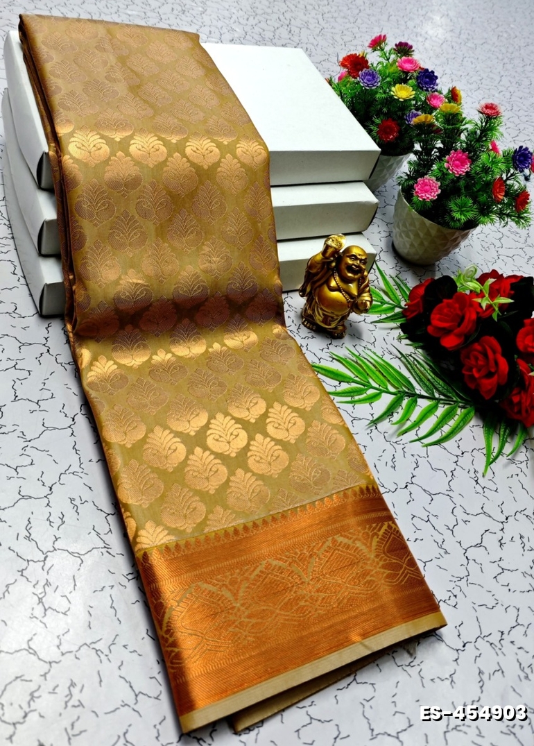ELITE BRIDAL PICK &PICK SILK SAREES AND WEDDING ART SILK SAREES - GOLD (4)