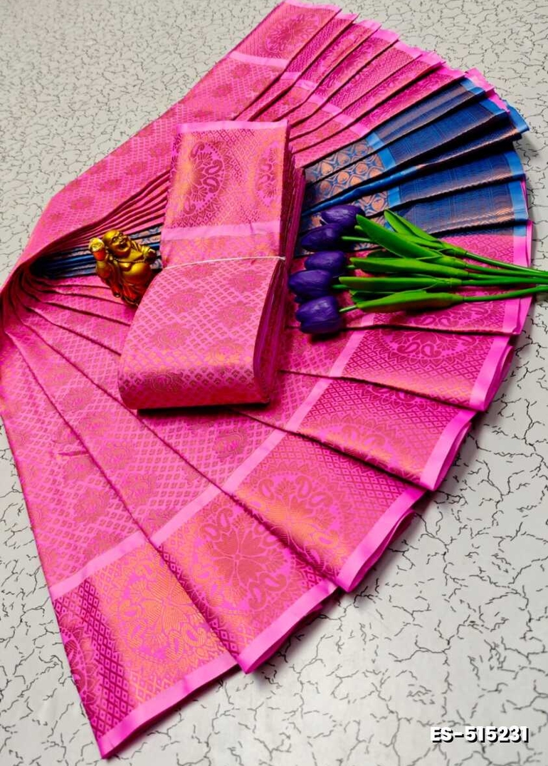ELITE BRIDAL PICK &PICK SILK SAREES AND WEDDING ART SILK SAREES - DARK PINK (3)