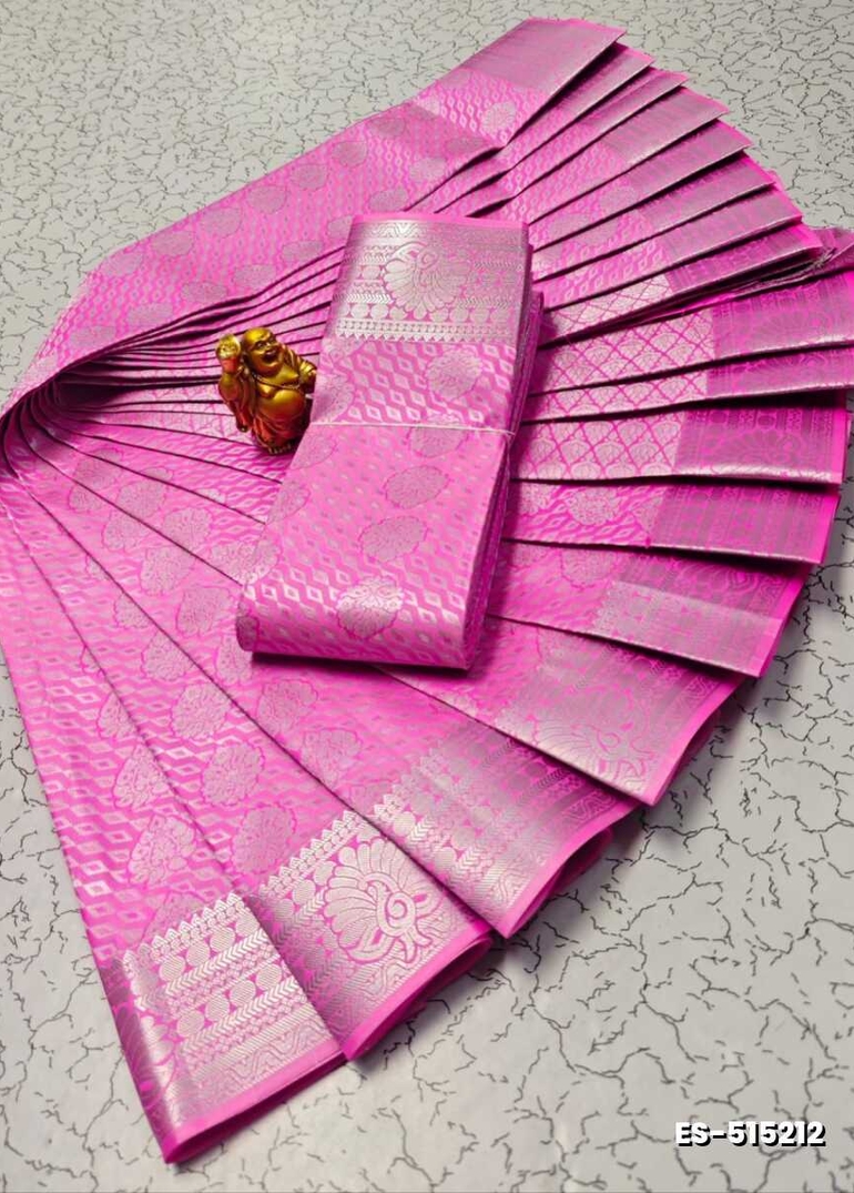 ELITE BRIDAL PICK &PICK SILK SAREES AND WEDDING ART SILK SAREES - PINK (5)