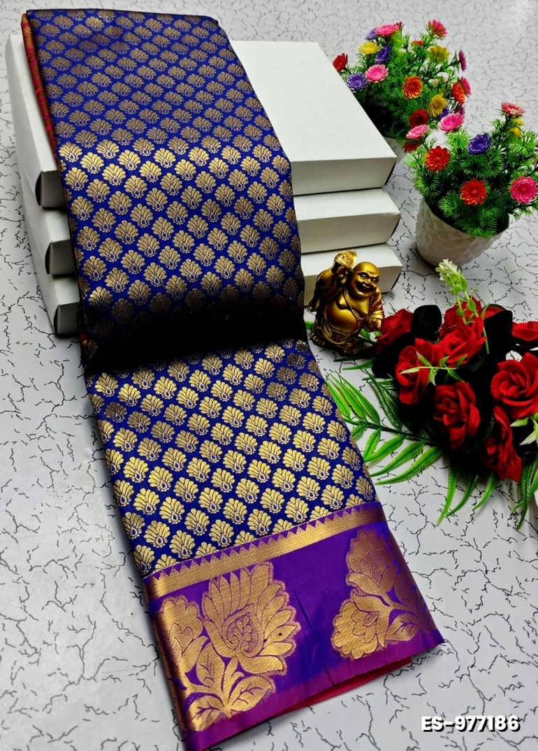 ELITE BRIDAL PICK &PICK SILK SAREES AND WEDDING ART SILK SAREES - R BLUE (2)