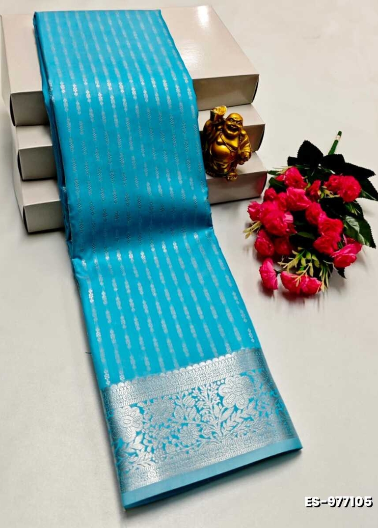 ELITE BRIDAL PICK &PICK SILK SAREES AND WEDDING ART SILK SAREES - SKY BLUE (6)