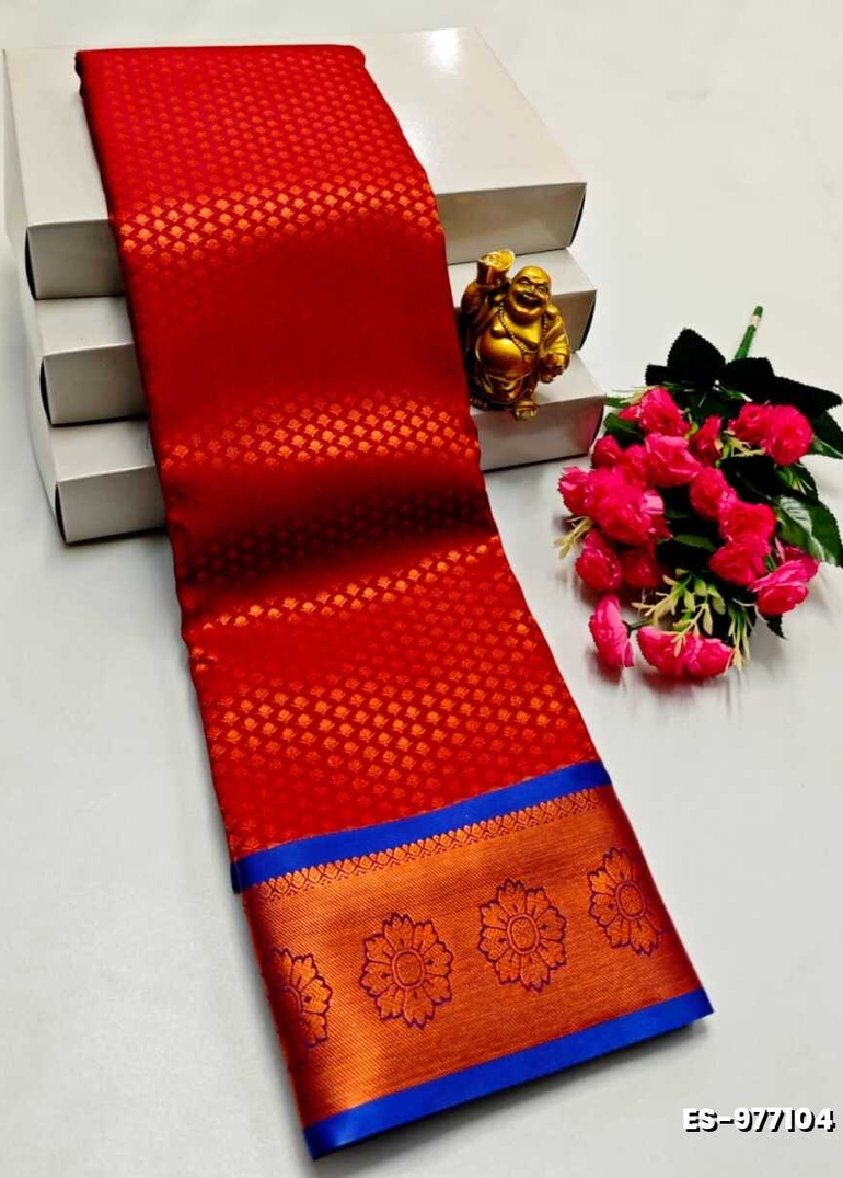 ELITE BRIDAL PICK &PICK SILK SAREES AND WEDDING ART SILK SAREES - RED (4)