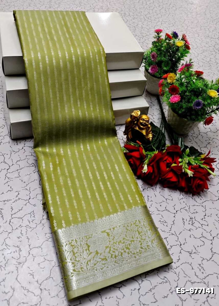 ELITE BRIDAL PICK &PICK SILK SAREES AND WEDDING ART SILK SAREES - LIGHT GREEN (9)