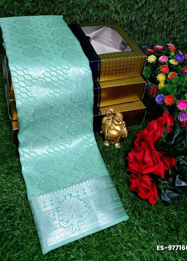 ELITE BRIDAL PICK &PICK SILK SAREES AND WEDDING ART SILK SAREES - TUQUOISE (3)