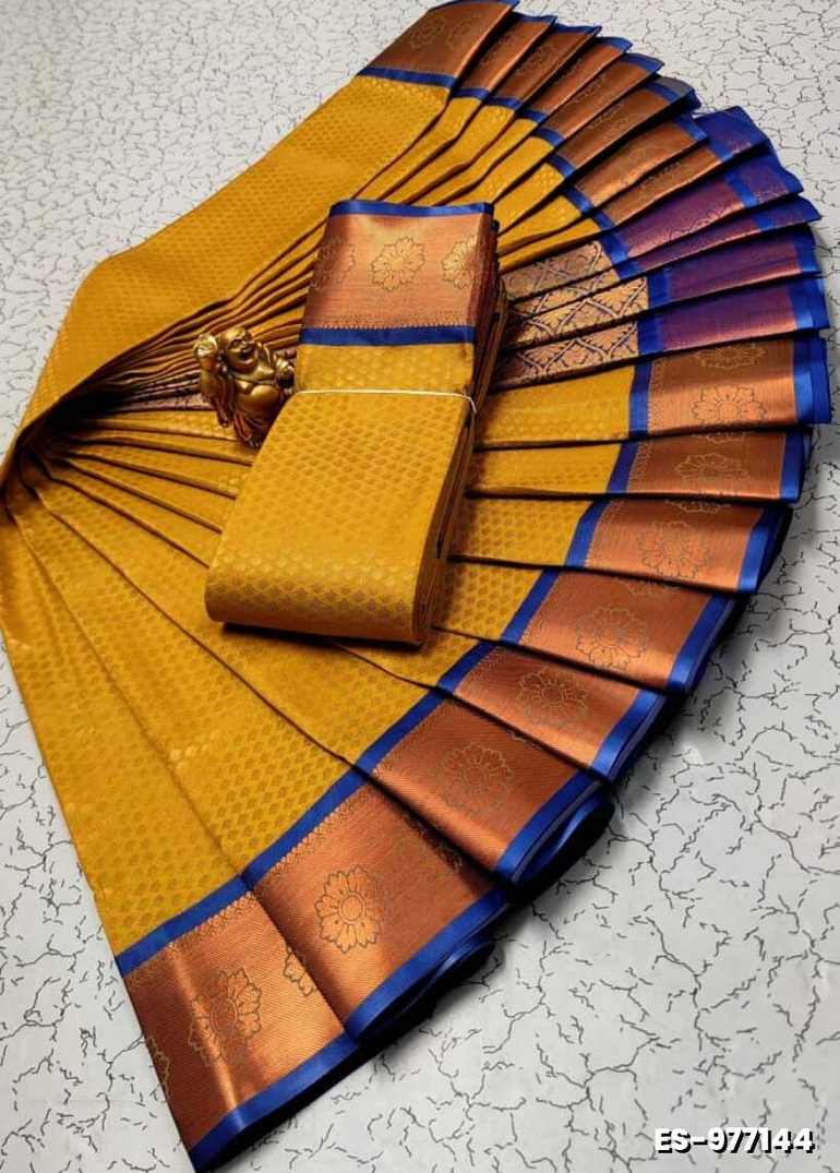 ELITE BRIDAL PICK &PICK SILK SAREES AND WEDDING ART SILK SAREES - LIGHT YELLOW (2)