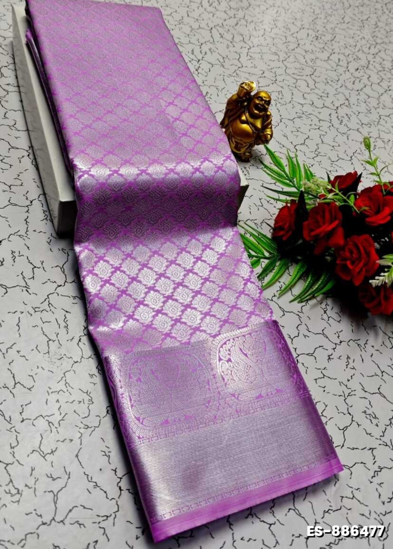 ELITE BRIDAL PICK &PICK SILK SAREES AND WEDDING ART SILK SAREES - MAUVE COLOUR (5)